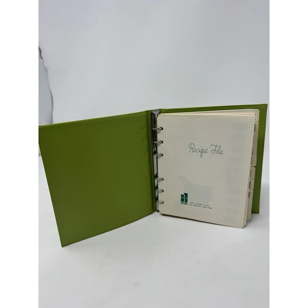 Hansen recipe notebook